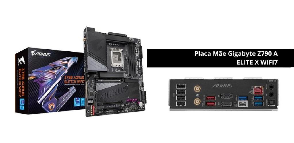Placa Mãe Gigabyte Z790 A ELITE X WIFI7 LGA 1700/4xDDR5/HDMI/DP/M.2